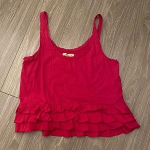 hollister lace trim tank